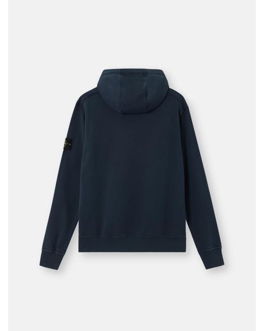Stone Island Blue Hoodie Sweater for men