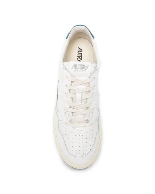 Autry White Medalist Sneakers for men