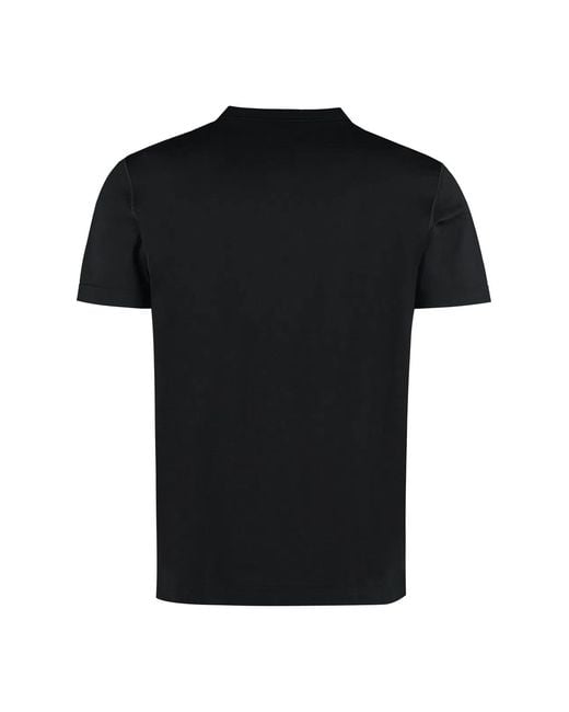 Dolce & Gabbana Black Dolce & Gabbana Logo Cotton T-Shirt for men