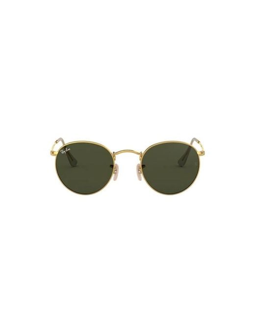 Ray-Ban Green Round Metal Rb3447 001 for men