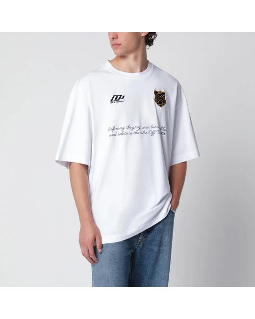 Off-White c/o Virgil Abloh White T-Shirt With Logo Prints for men