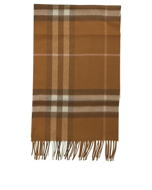 Burberry Natural "Check" Scarf for men