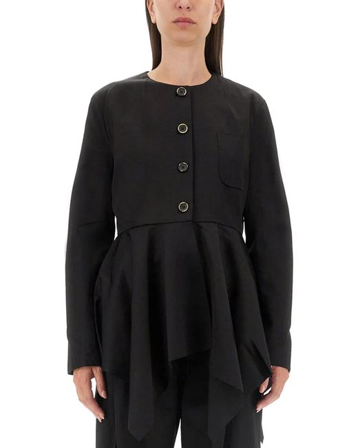 Uma Wang Black Viscose Blend Koney Jacket