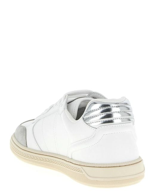 Versace White 'Greca Court' Sneakers for men