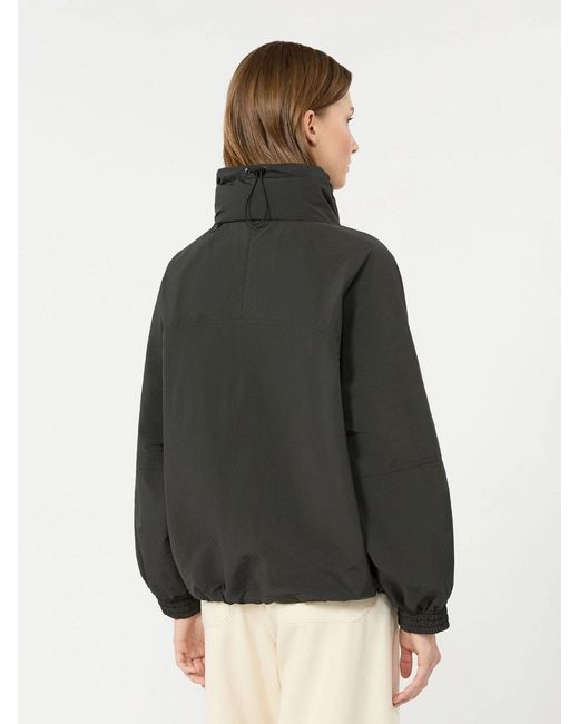Weekend by Maxmara Black Drawstring High-Neck Jacket