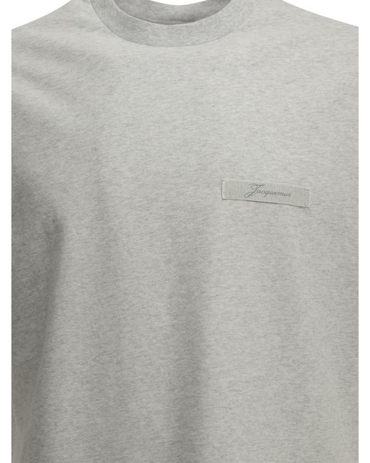 Jacquemus Gray "Ruban" Crew-Neck T-Shirt for men