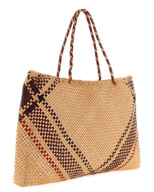 Dragon Diffusion Brown 'Maori Sophie' Large Shopping Bag