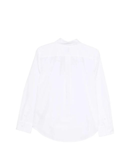 Calvin Klein White Cotton Poplin Regular Shirt