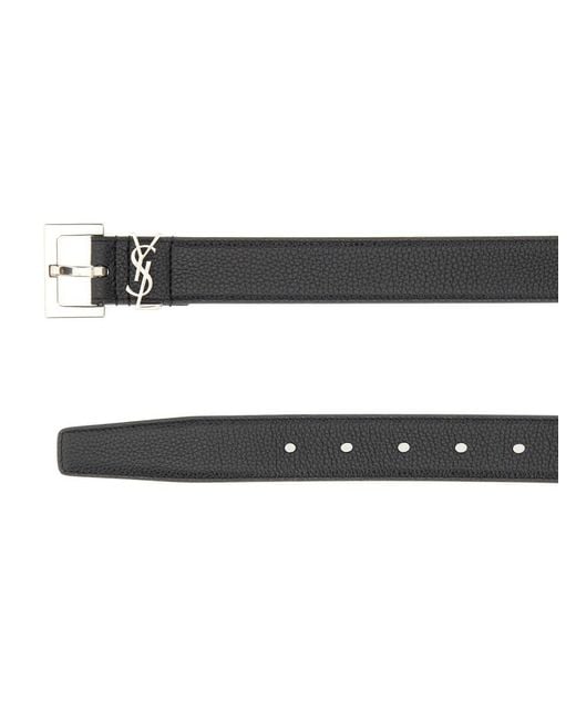 Saint Laurent Black Cintura Cassandre for men