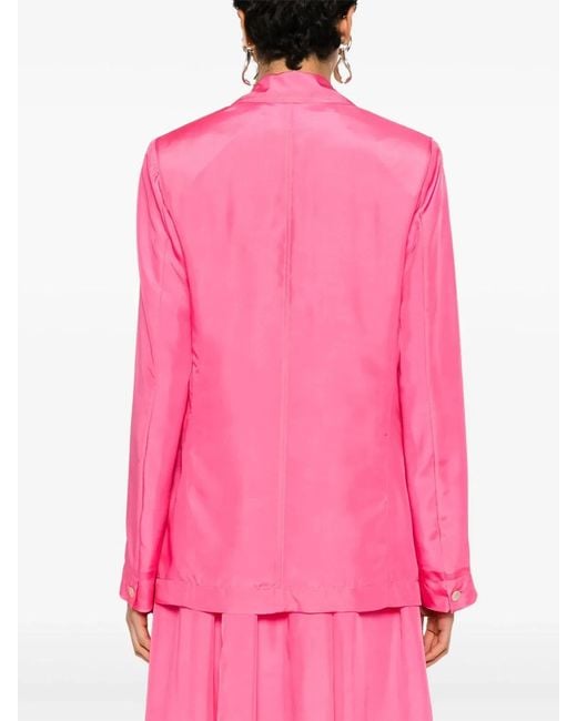 Forte_forte Pink Habotai Silk Jacket