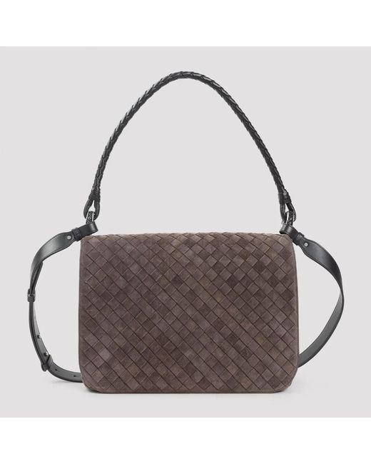 Bottega Veneta Brown Small Wing Intrecciato Shoulder Bag for men
