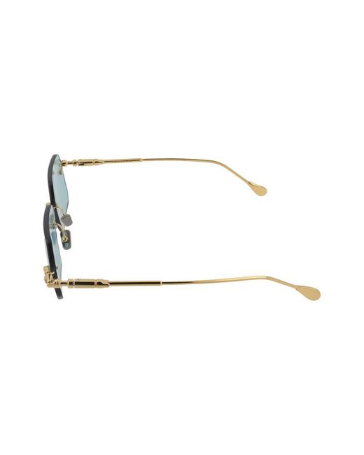 Kuboraum Blue Sunglasses H68 Gd Wgreen/16/1