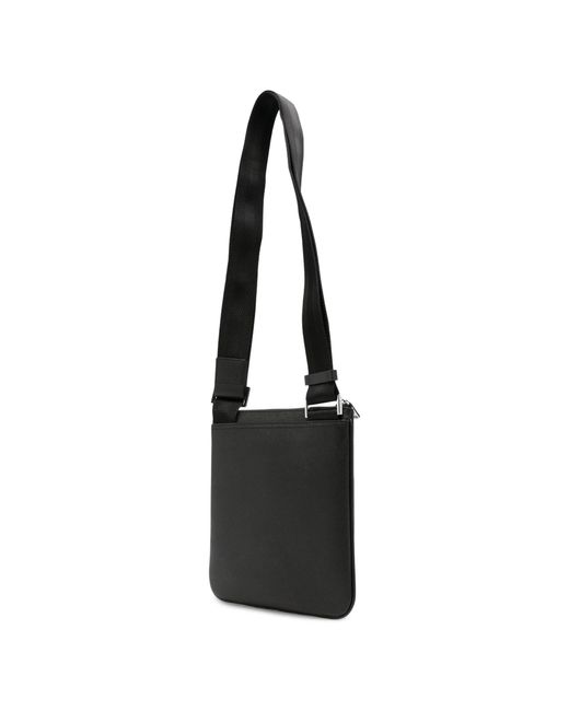 Boss Black Polyester Crossbody Bag for men
