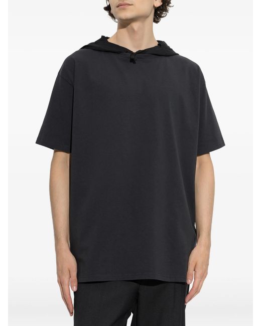 Maison Margiela Black Hooded T-Shirt for men