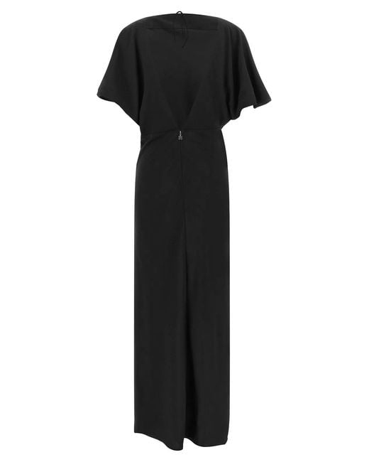 ROTATE BIRGER CHRISTENSEN Black Rotate Birger Christensen Wide Slit Dress