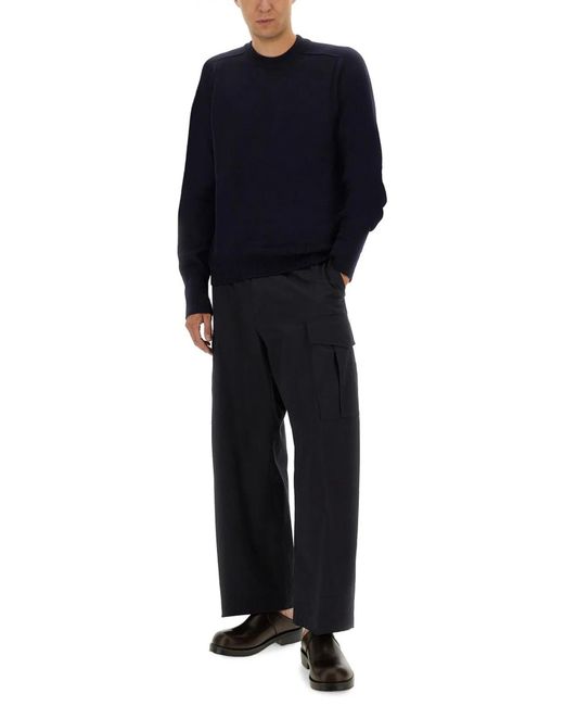 Studio Nicholson Blue Wool Jersey for men