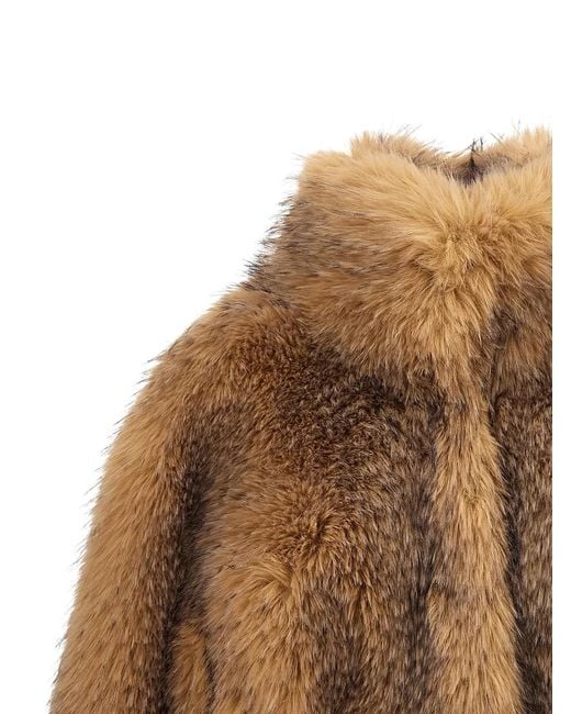 ROTATE BIRGER CHRISTENSEN Brown Rotate Birger Christensen Cropped Fur