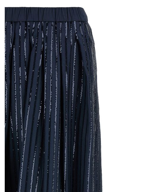 Weekend by Maxmara Blue 'Fiordi' Sequin Skirt