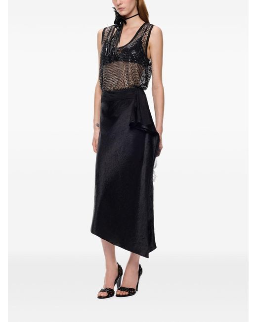 Pinko Gray Polyester Elastane Top