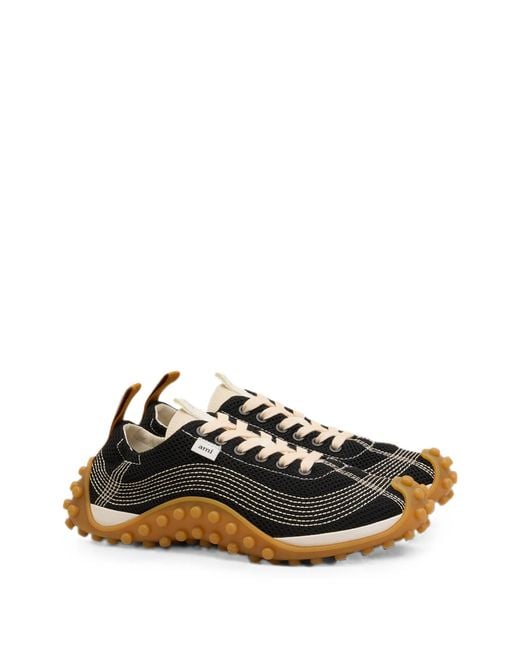 AMI Black Mesh Mirage Sneakers for men