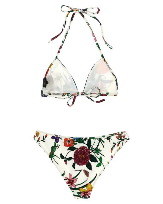 Gucci White Flora' Bikini