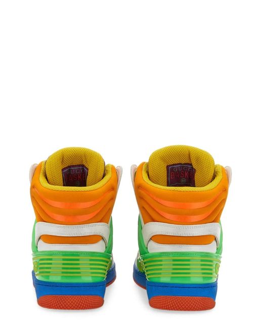 Gucci Green Basket Sport Sneakers