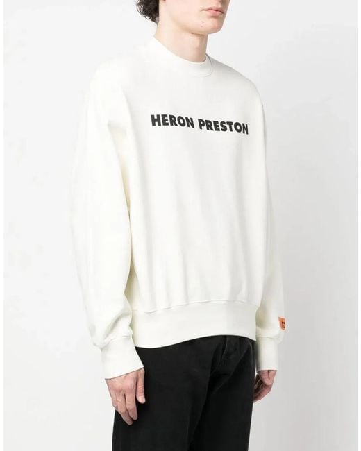 Heron Preston White This Is Not Logo Sweatshirt for men