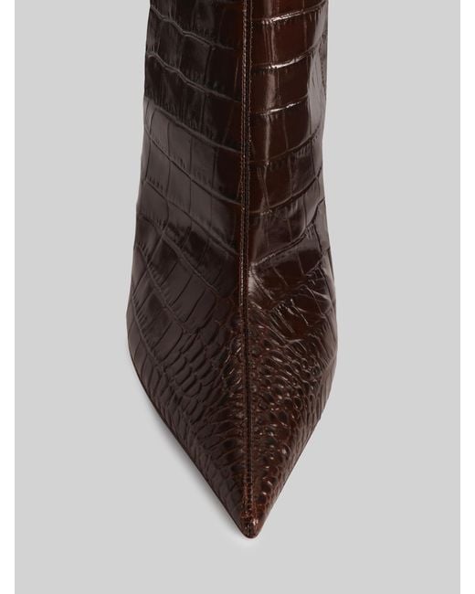 Paris Texas Brown Ebony Croco Vera 105 Boot