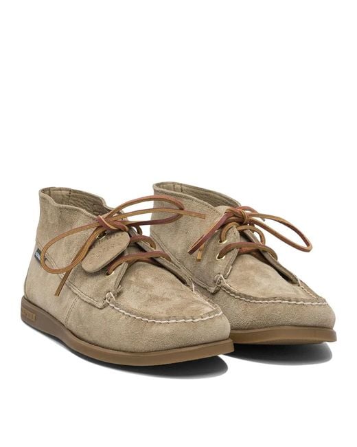 Sebago Brown Rubber Loafers for men
