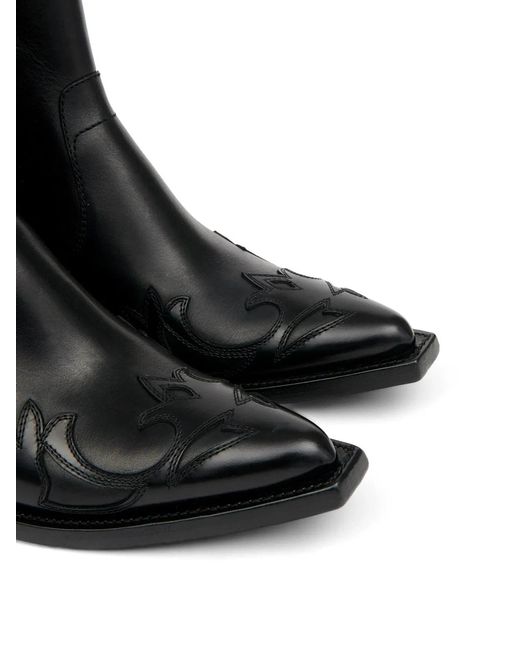 Maison Margiela Black Leahter Boots
