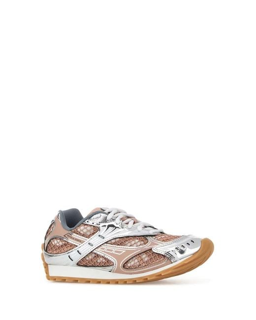 Bottega Veneta White Orbit Lace Up Sneaker