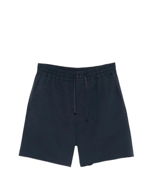 Maison Kitsuné Blue Maison Kitsuné Cotton Shorts for men