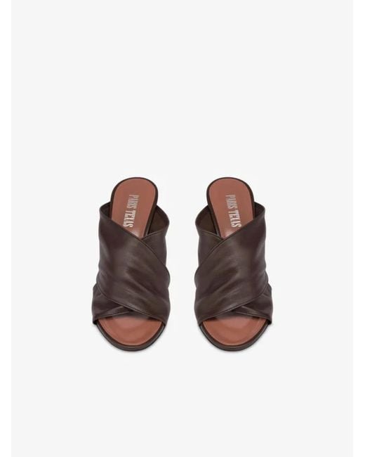 Paris Texas Brown Maria Mule T.75