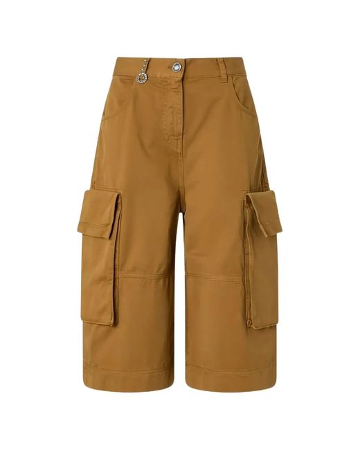 Pinko Natural Cotton Shorts