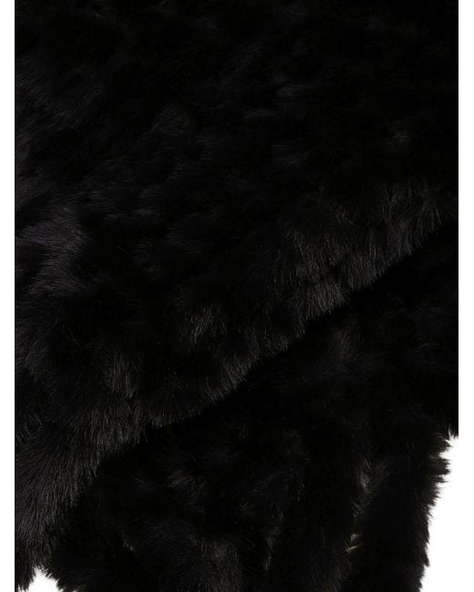 Pinko Black Polyester Scarf