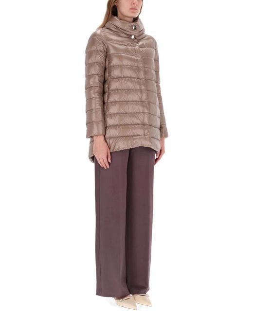 Herno Brown Piumino "A-Shape Amelia"