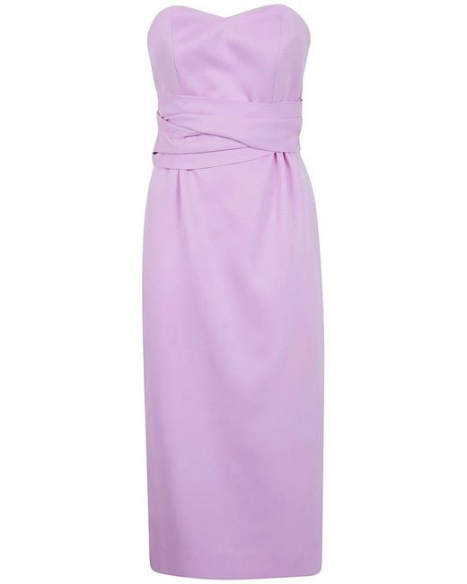 Essentiel Antwerp Purple "Juror" Bustier Dress