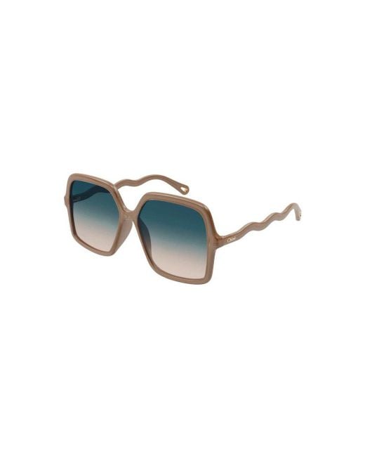 Chloé Blue Nude Nude Acetate Sunglasses