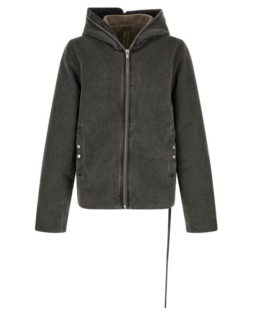 Rick Owens Black 'Gimp Zipfront' Jacket for men