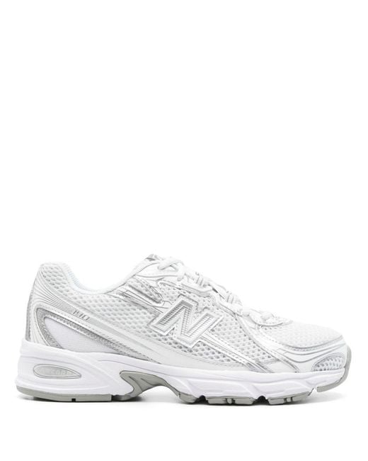 New Balance White 740 Sneakers