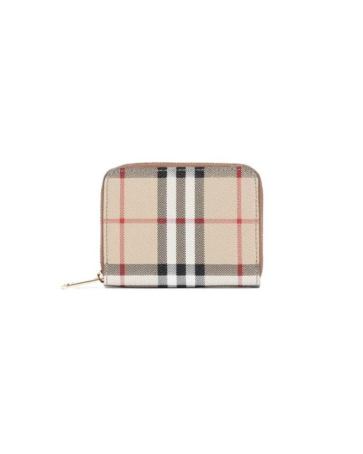 Burberry Natural E-Canvas Wallet