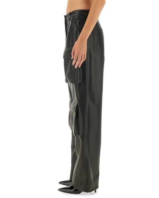 MSGM Black Cargo Pants