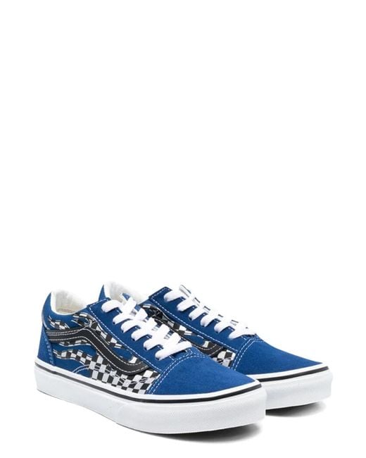 Vans Blue Old Skool Reflect Check