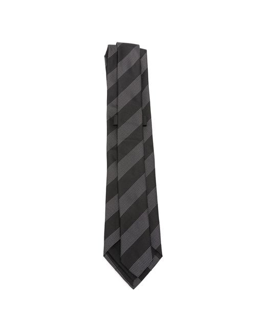 Boss White Silk Tie for men
