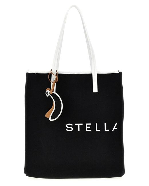 Stella McCartney Black 'Smc Bananatex' Large Shopping Bag