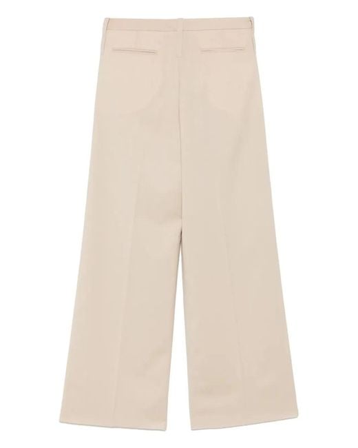 Barbara Bui Natural Pressed-Crease Trousers