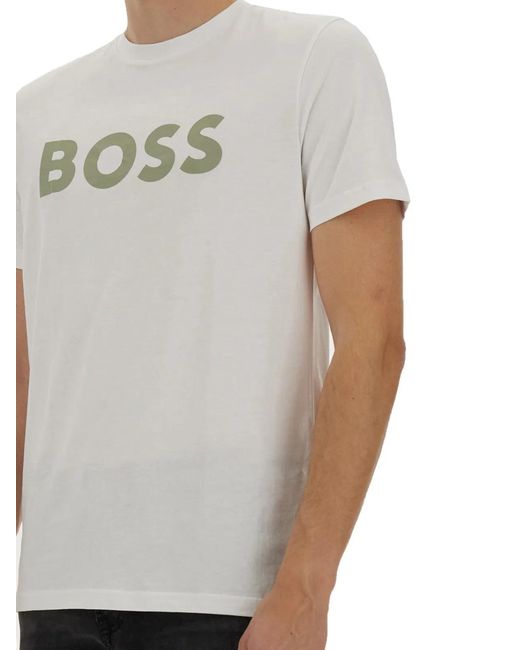 Boss Gray Tshirt Thinking 1 for men