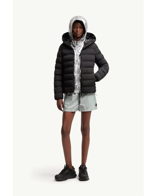 Moncler Black Alete Short Down Jacket With Hood