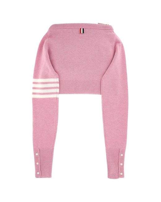 Thom Browne Pink Wool Clutch