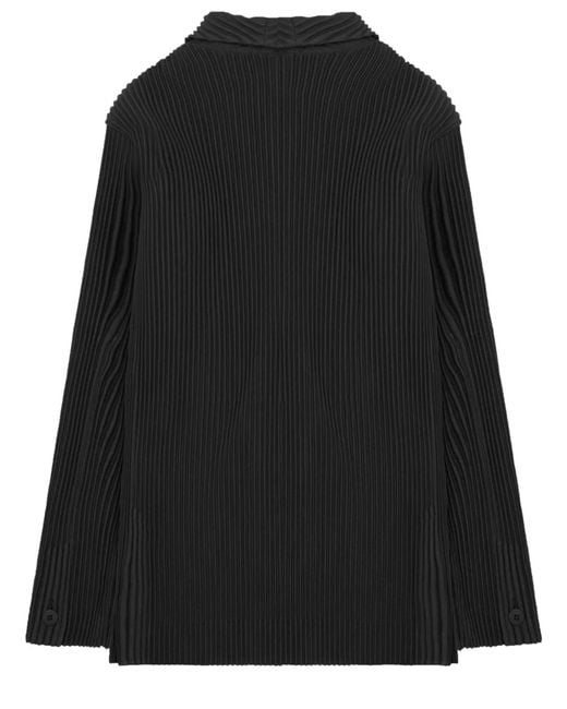 Homme Plissé Issey Miyake Black Homme Plisse Issey Miyake Giacca Plissettata Doppiopetto for men